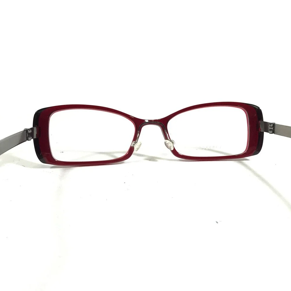 Lindberg ACT/STRIP 1115 AB04 Eyeglasses Frames Red Silver Acetanium 50-17-125